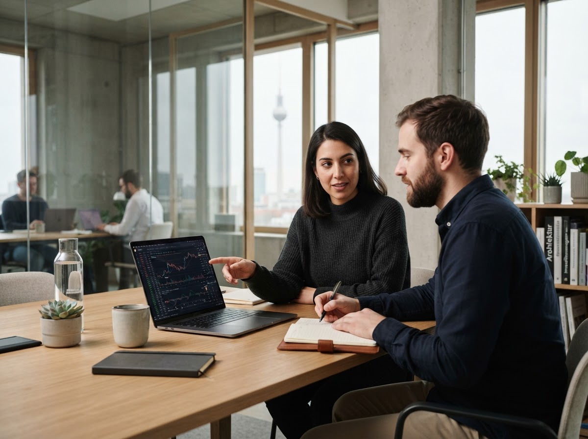 Bitsgap analytical workspace used to review portfolio risk parameters
